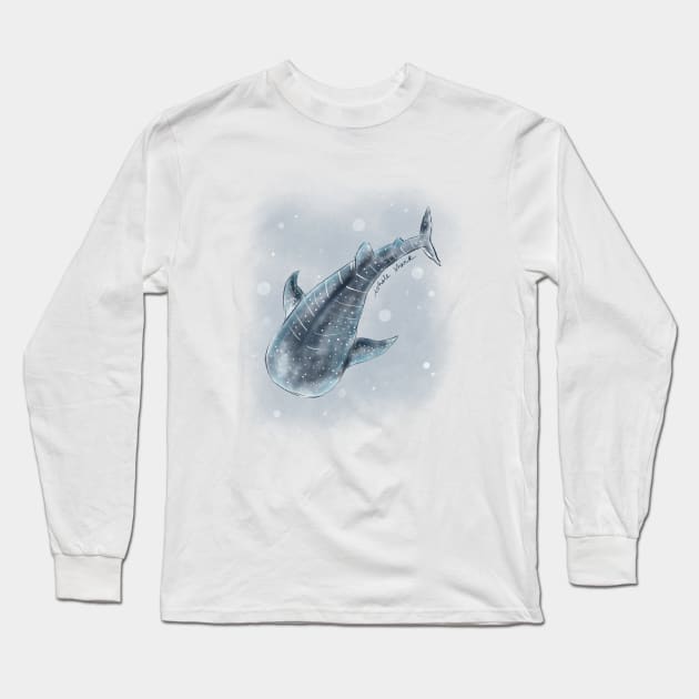 Whale Shark Long Sleeve T-Shirt by LauraKatMax